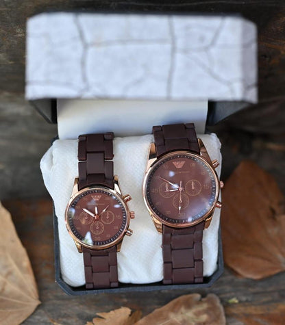 Couple's Chronograph Watch Set