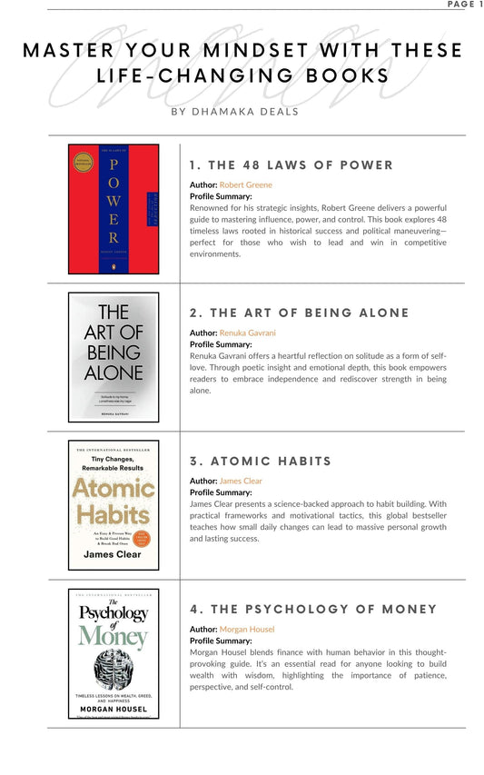 Self-Help & Success Book Bundle – 12 Life-Changing Bestsellers in One Set