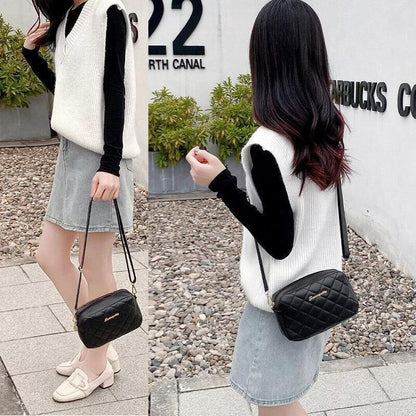 Girls’ Embroidered PU Leather Shoulder Bag – Stylish 1 Pc Handbag